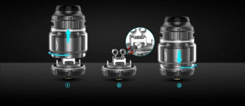 اتومایزر گیک ویپ زئوس ایکس آر تی ای | GeekVape Zeus X RTA - تصویر 2