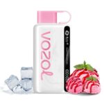 پاد یکبار مصرف بستنی توت فرنگی ۱۲۰۰۰ پاف وزول | VOZOL STAR 12000 STRAWBERRY ICE CREAM