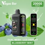 وگاس بار بلوبری نعنا پاد یکبار مصرف 20000 پاف | VEGAS BAR 20000 Blueberry Mint