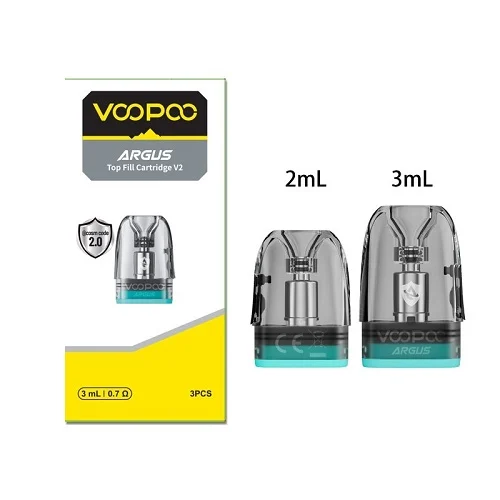 voopoo-argus-top-fill-cartridge-v2-0 کارتریج آرگاس 3 میل تاپ فیل ورژن 2 ووپو | VOOPOO ARGUS POD 3 MILL V2 CARTRIDGE - تصویر 1