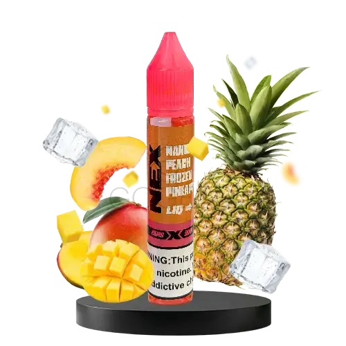 Pod-Salt-Mango-Peach-Frozen-Pineapple-Nexliq-30ml-2 سالت انبه هلو اناناس یخ زده پاد سالت | PODSALT MANGO PEACH FROZEN PINEAPPLE - تصویر 1